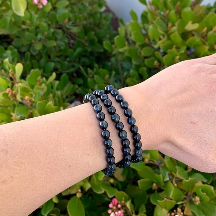 Adabele 1pc Natural Stretch Gemstone Bracelet 6mm (0.24 Inch) Bead 7" 7.5" 8 inch Healing Crystal Quartz Energy Chakra Jewelry Women Birthday Gift