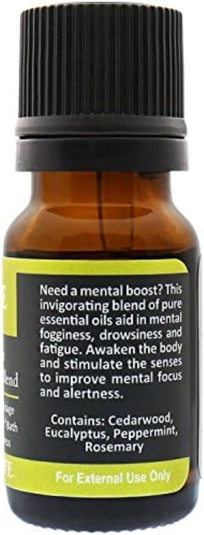 Plantlife Awake Aromatherapy Essential Oil Blend - Straight from The Plant 100% Pure Therapeutic Grade - No Additives or Fillers - Made in California 10 ml