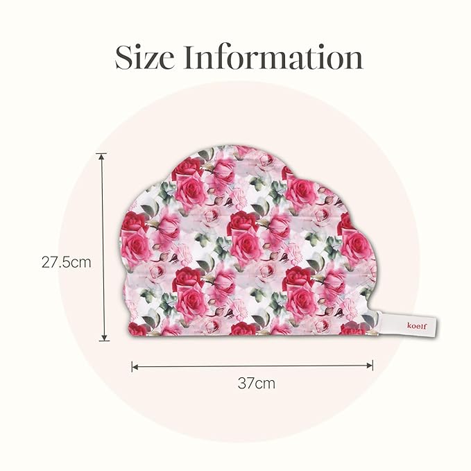 Koelf PETITFEE Rose Petal Satin Hair Mask - Intensive Nourishing & Repairing Cap Mask for Silky, Moisturizing Hair, Strengthens Scalp, Rose Essence Treatment (5ea)