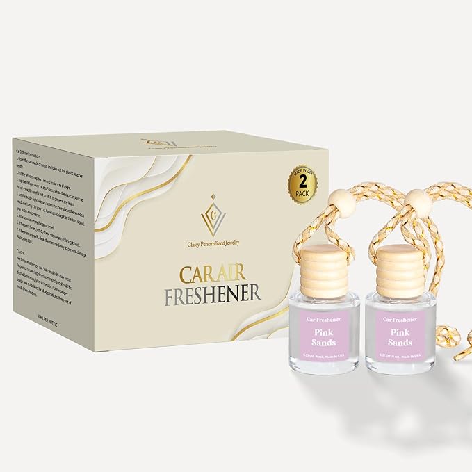 Hanging Car Air Freshener - Essential Oil Diffuser, Long Lasting, Cute, For Women