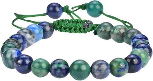 Energy Protection Crystal Handmade Adjustable Bead Bracelet Perfect for Men, Women’s Gift - Gemstone Healing Stretch Bracelet Pulsera Para Hombre Mujer Stocking Stuffer