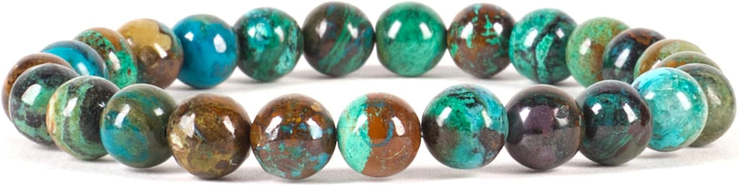Cherry Tree Collection - Small, Medium, Large Sizes - Gemstone Beaded Bracelets For Women and Men - 8mm Round Beads