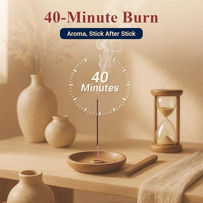 Nag Champa Incense Sticks with Natural Oils, Assorted Incense Set of 12 Scents - Lavender, Rose, Sandalwood, Vanilla, White Sage, Cinnamon, Rosemary, Positive Aroma for Meditation, Yoga Thanks Giving