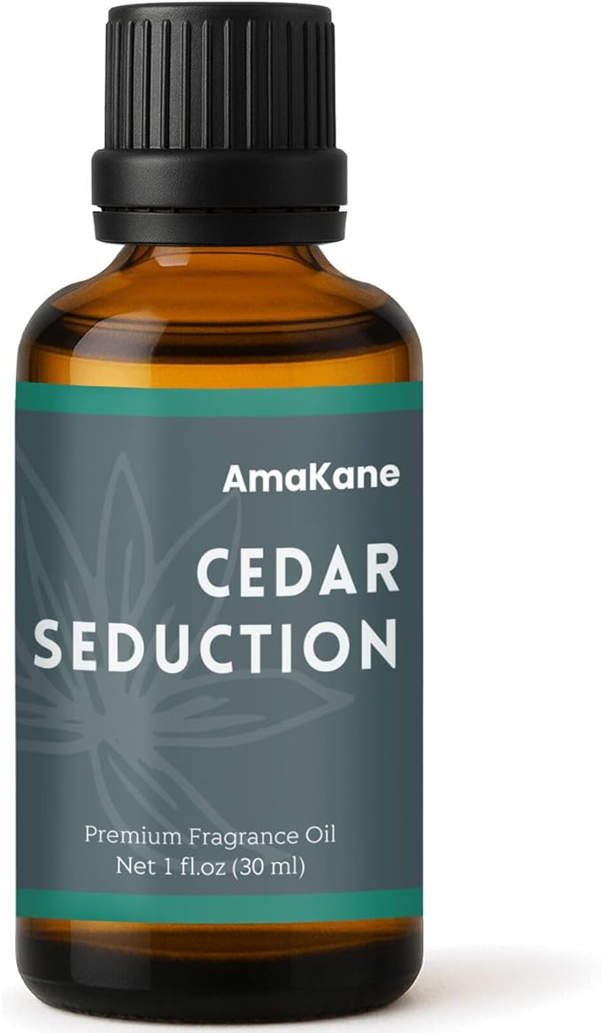 AmaKane Cedar Seduction Hotel Fragrance Oil 30ml, Essential Oil Inspired by Four Seasons Hotels, Premium Diffuser Oil for Home, Long-Lasting Aromatherapy Oil, Candle& Soap Making Scents