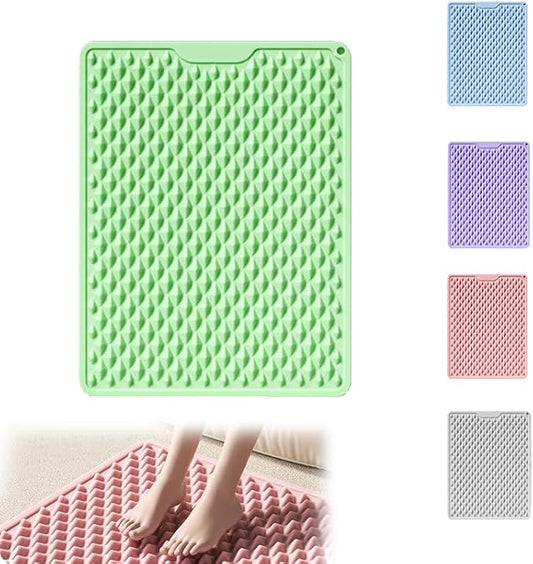 LmlJoo Silicone Cushion Portable Foot Reflexology Pad Foldable Foot Massage Mat Pressure Point Massage Mat Anti-Fatigue Standing Desk Mat Standing Pad Relieves