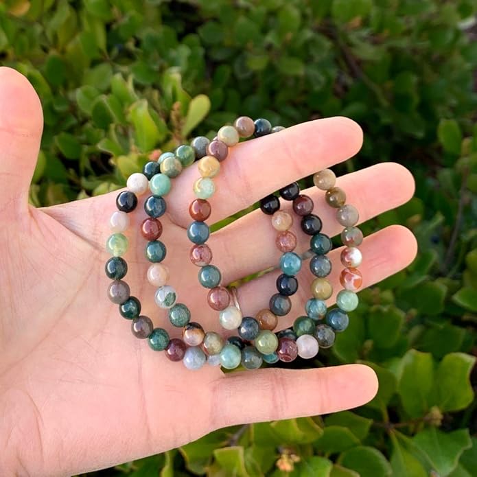 Adabele 1pc Natural Stretch Gemstone Bracelet 6mm (0.24 Inch) Bead 7" 7.5" 8 inch Healing Crystal Quartz Energy Chakra Jewelry Women Birthday Gift