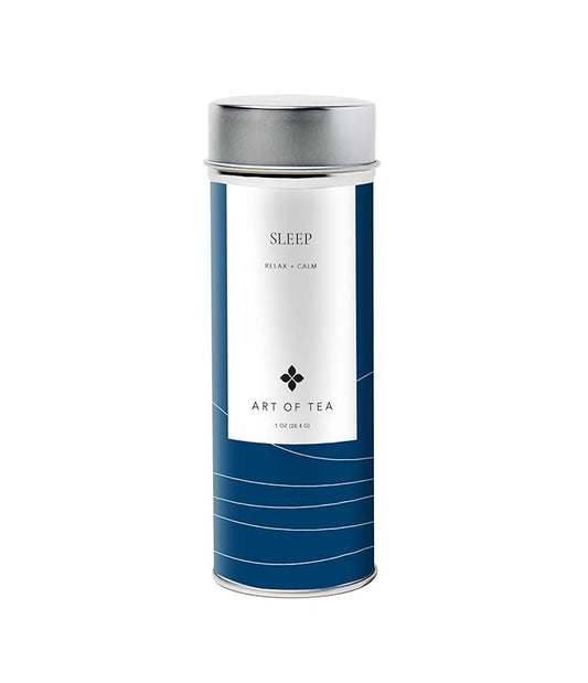 Art of Tea | Organic Sleep 1oz (Chamomile Tea, Spearmint, Valerian) | Wellness Loose Leaf Artisan Tea | Bedtime and relaxation tea