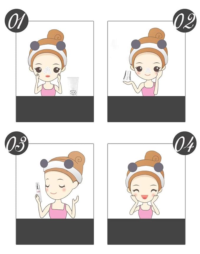 Huachi Headbands Women Washing Face Makeup Girls Baby Cute Elastic Facial Hair Bands Korean Beauty Products Spa Shower Yoga Headwrap Costume Hair Accessories, Animal Panda Ears