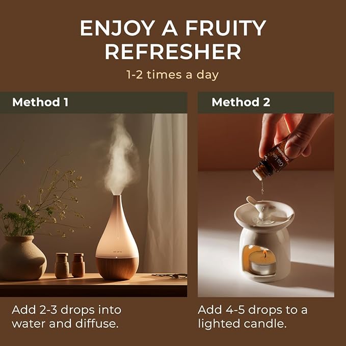 Gya Labs Clementine Essential Oil - 0.34 Fl Oz - for Hair, Skin, Diffuser, Aromatherapy & DIY Candle Making Scent