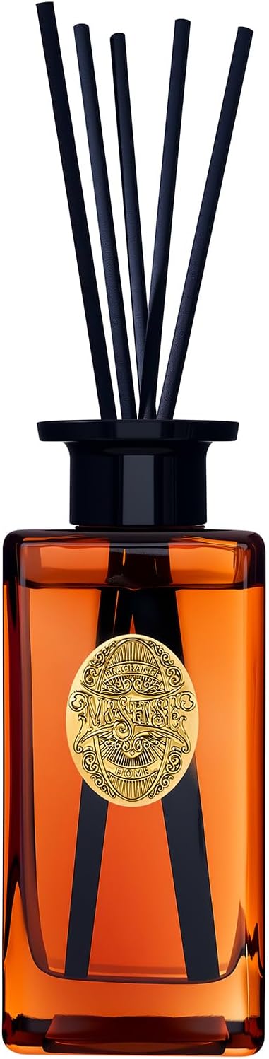 M&SENSE 10.14 oz Large Reed Diffuser Set | Orange Goji Scent Oil Diffuser with Sticks |Hotel Collection Non-Toxic Essential Oil |for Bedroom Bathroom Living Room