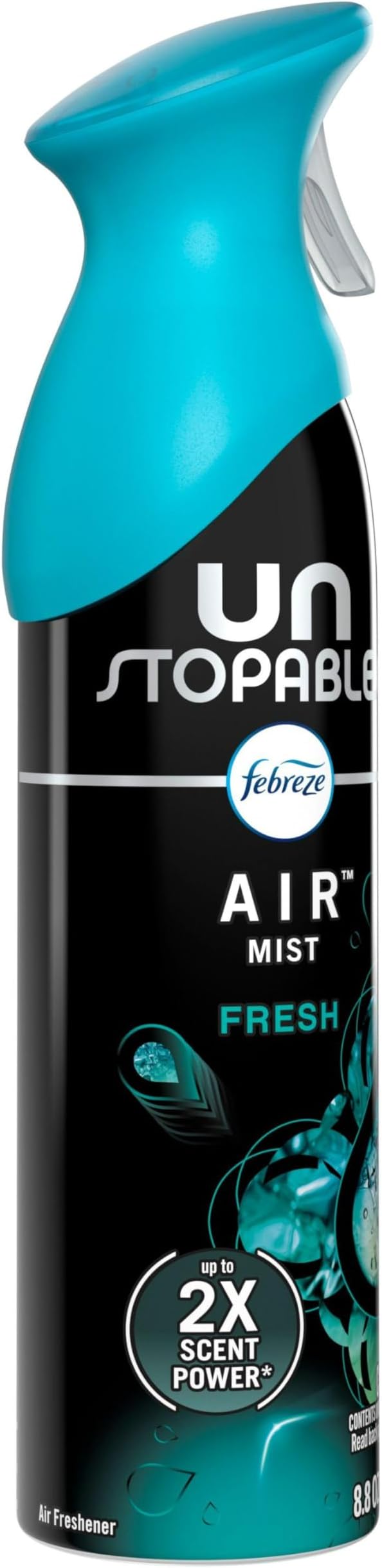 Febreze Air Freshener Spray, Unstopables Fresh, Odor Fighter for Strong Odor, 8.8 Oz, Pack of 6