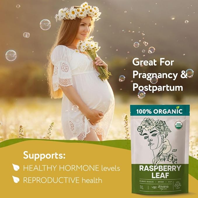 Organic Red Raspberry Leaf Tea – Loose Leaf Herbal Tea – 2 oz (Rubus idaeus)