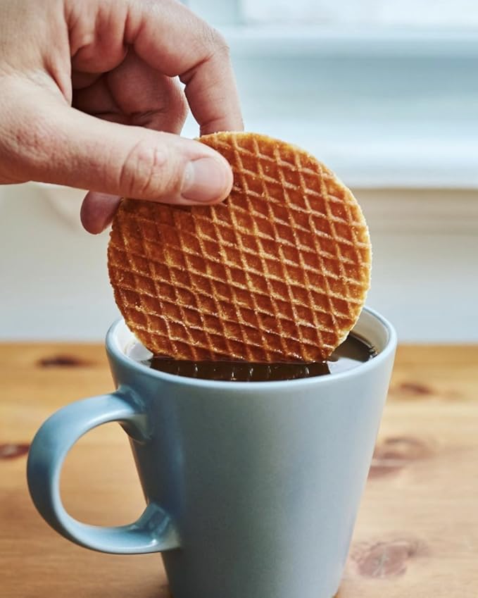 Rip Van Wafels Honey & Oats Stroopwafels - Healthy Snacks - Non GMO Snack - Keto Friendly - Office Snacks - Low Sugar (3g) - Low Calorie Snack - 4 Count