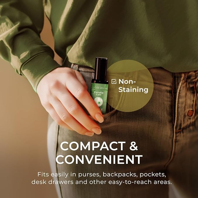 Gya Labs Muscle Relief Essential Oil Roll On - 0.34 Fl Oz - Travel Size Roller for Camping, Skin, Aromatherapy Relief, Convenience