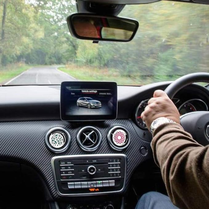 Car Diffuser Vent Clip - 2PCS 30mm Car Essential Oil Diffuser Vent Clips for Home Office Room with 12 Felt Pads Mother's Day, Birthday Gift for Women & Men