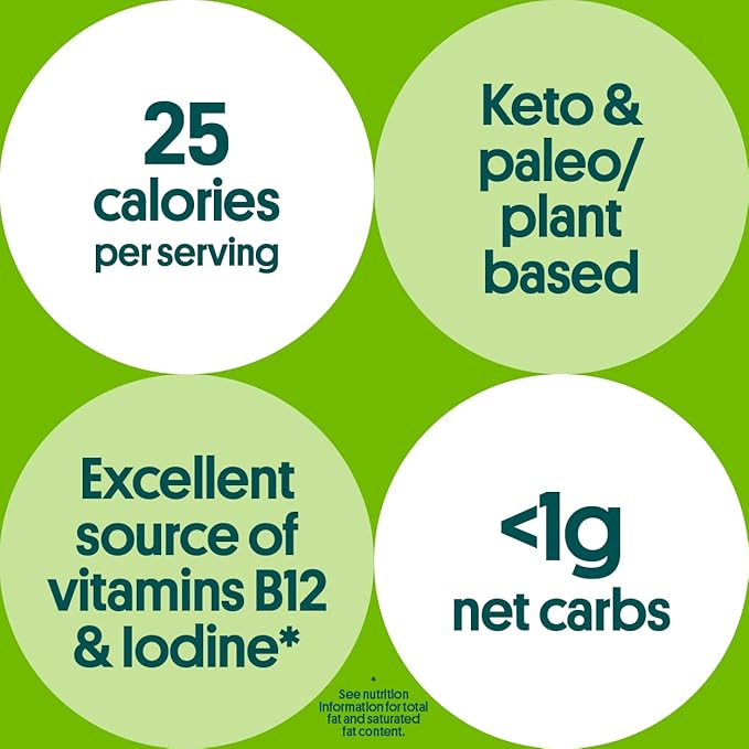 Gimme Seaweed Organic Premium Roasted Seaweed Snacks, Sea Salt & Avocado Oil, 20 Count, Keto, Vegan, Gluten-Free, Great Source of Omega3s and Iodine, Healthy On-The-Go Snack for Kids and Adults