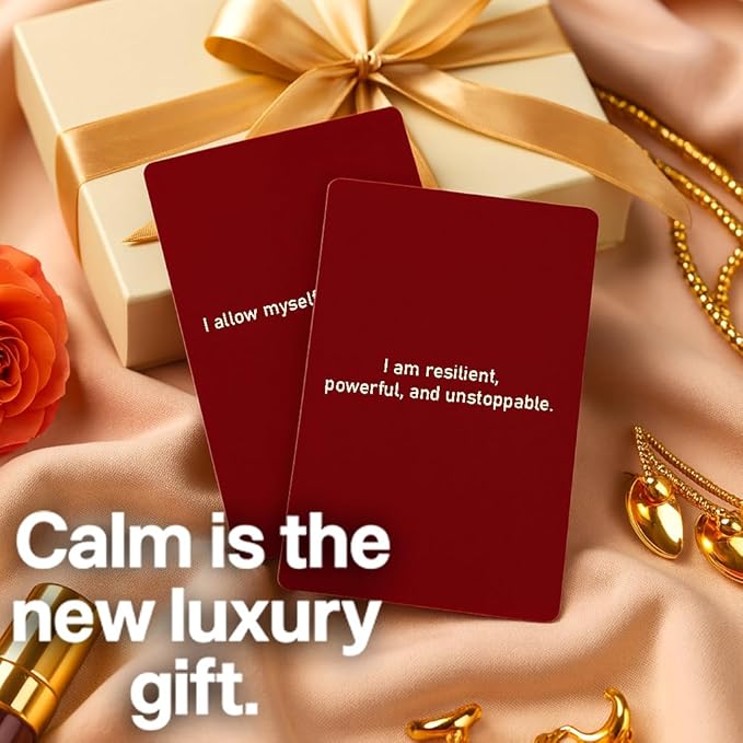 Stress Relief & Self Care Cards – Mindfulness Prompts for Anxiety Relief & Relaxation | Stress Balls Alternative | Self Care Gifts for Women,Inspirational Affirmation Cards, Stress Toys