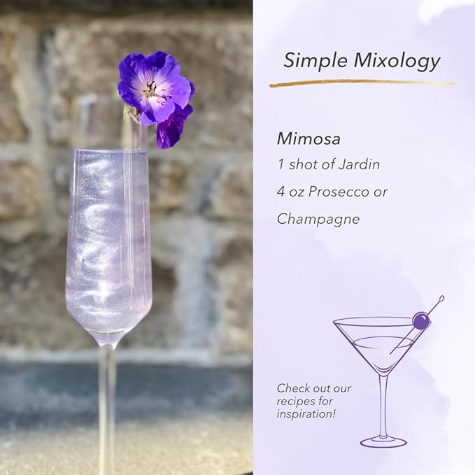 Jardin 3 Pack Lavender Infused Mixer for Cocktail and Mocktail - Premium Mixer - Non Alcoholic, Non GMO, Gluten Free, Keto (25.4oz)
