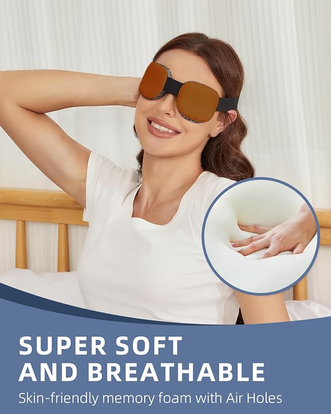 3D Sleep Mask for Women Men,Sleep Mask for Cpap Users Adjustable 100% Light Blocking,Eye Mask for Dry Eyes,Blind Fold for Side Sleeper Travel