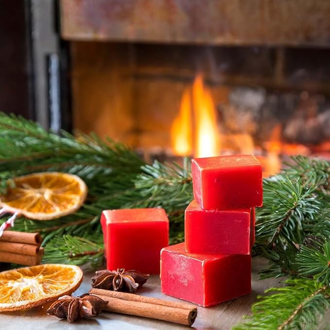 Christmas Eve Strongly Scented Hand Poured Vegan Wax Melts, 12 Scented Wax Cubes, 6.4 Ounces in 2 x 6-Packs