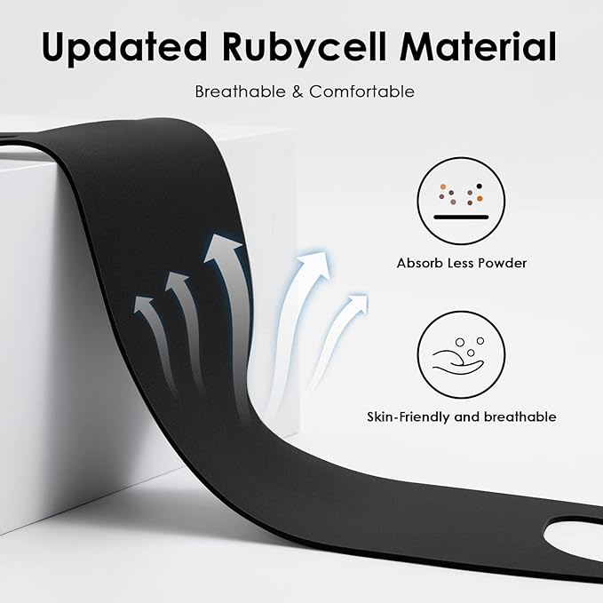 FRESHME Zero Pressure Sleep Mask - Lightweight Breathable Blockout Eye Mask for Sleeping with Ear Hanging Elastic Strap for All Sleep Positions Men Women Soft and Comfortable Black Eye Blinder Travel