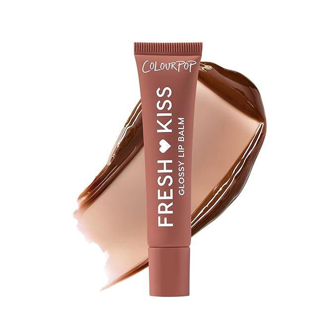 ColourPop Fresh Kiss Glossy Lip Balm - Hydrating Lip Care Enriched with Peptides, Hyaluronic Acid, Shea Butter & Vitamin E for an Ultra-Cushiony Formula - Chocolate Milkshake (0.49 oz)