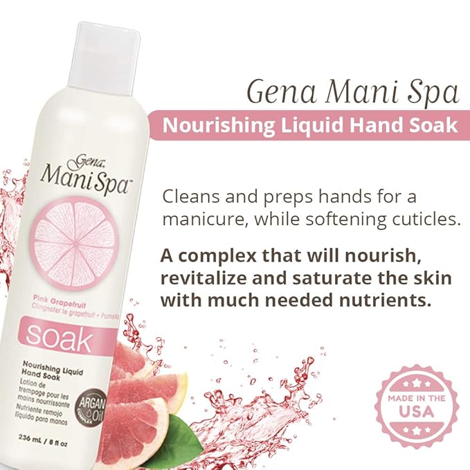 Gena Mani Spa Massage Lotion - Deep Moisturizing Body Lotion for Massages Therapy with Argan Oil, Massage Cream for Hands, Feet & Body, 16 fl oz