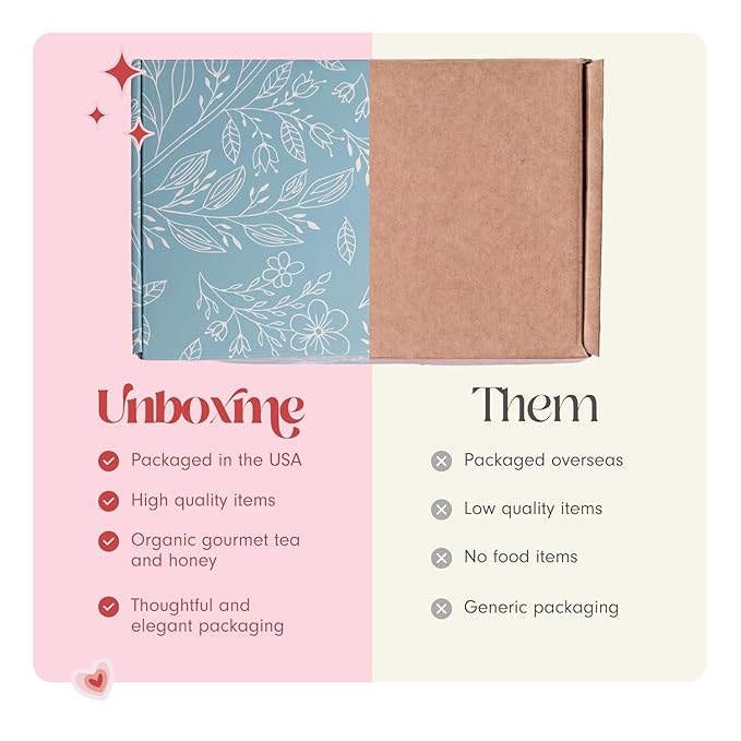 Unboxme Lavender Spa Gift Basket For Women - Mother's Day Relaxation Gift Set with Scented Candle, Wine Tumbler, Bath Bomb, Soap, Socks & Hand Cream - Self Care Package with Card