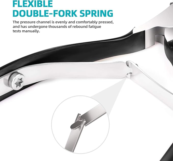 Cuticle Trimmer with Cuticle Pusher, RONAVO Cuticle Remover Stainless Steel Professional Cuticle Nipper, Durable Pedicure Manicure Tools (Matte Black)