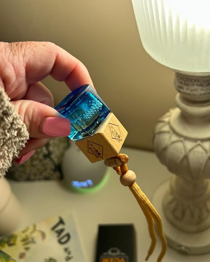 Car Air Freshener 8ml Nature Scents | 45-Days Long-Lasting Fragrance | Automotive Hanging Diffuser Bottles | Remove Auto Odor Fresh Air for Men Home Deodorizer (1pcs, Red Sandalwood)