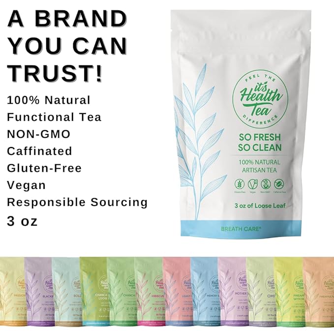 Freshen Your Breath Naturally with So Fresh, So Clean Herbal Tea - Helps Fight Off Bad Breath Through Oral and Gut Health (35 TEA BAGS INCLUDED)