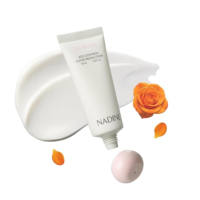 LA MUSE Age-Control Hand Protection | Nadine(White TubeRose) Scent | Luxury Perfumed Hand Cream for Women | Shea Butter Nourishes & Protects Dry, Aging Hands | Fast-Absorbing & No Grease, Silky Finish
