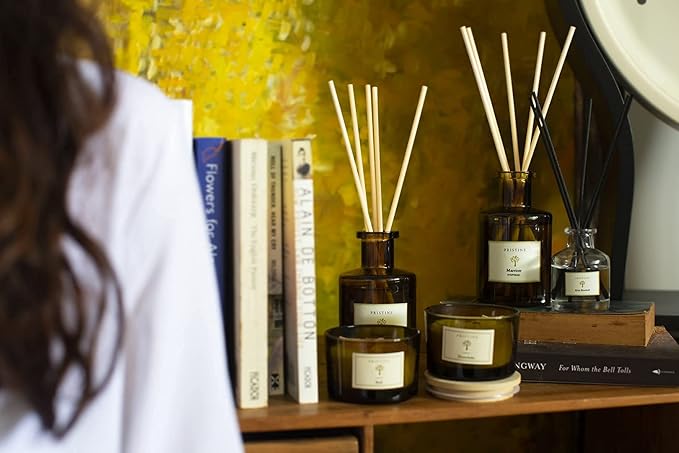 PRISTINE Himalayan Tea/Inspired by Westin Hotel Reed Diffuser for Home | Fresh Bergamot/White Tea Room Fragrance Reed Diffusers, Oil & Room Diffusers with Reed | Home Fragrance Scent Diffuser