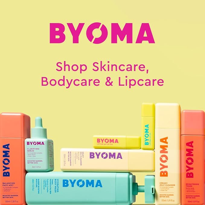 BYOMA Liptide Lip Mask - Lightweight, Overnight Mask - Peptide Lip Treatment with Peptides, Babassu Oil & AHA - Hydrating, Exfoliating Balm - 0.16 oz