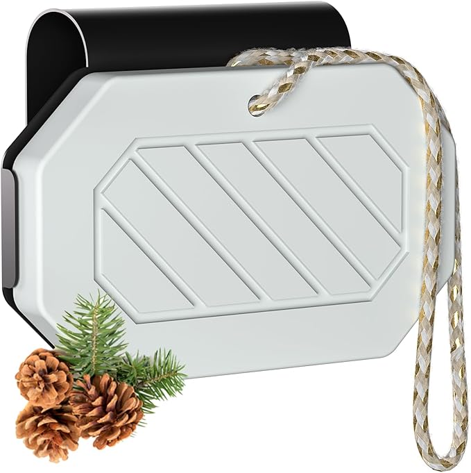 Car Air Freshener for Women & Men, Natural Non-Toxic Scent Stone Diffuser 2-in-1Car Fresheners Long Lasting fragrance - Pine