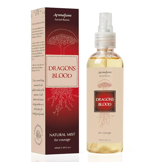 Dragons Blood Natural Resin Mist Spray by Aromafume | 100 ml / 3.3oz | Ideal for spirituality & rituals | Made with Dragons Blood Resin from Socotra | Non-alcoholic, non-toxic & vegan