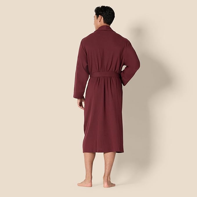 Amazon Essentials Men's Lightweight Waffle Bathrobe (Available in Big & Tall)