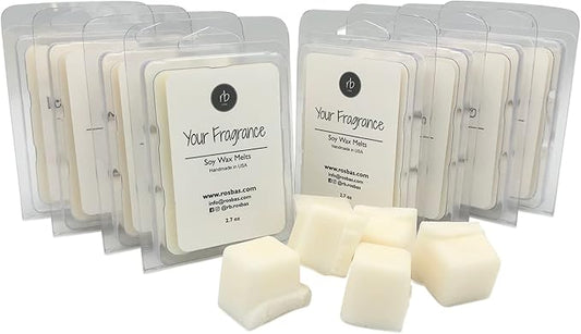 rosbas, Soy Wax Melts, Lavender Scented, 8 Packs, 6 Cubes & 2.50 oz ea., Long-Lasting, Relaxation, Air Freshener, Home, for Wax Warmers, Non-Toxic, Handmade in USA