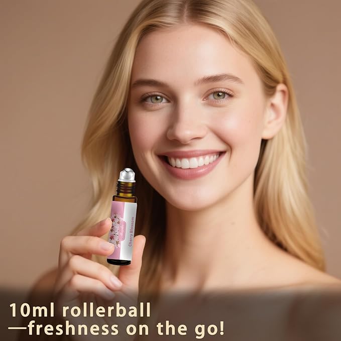 Cherry Blossom Essential Oil-Cherry Blossom Fragrance Oil 4.33oz (130ml)-100% Pure Natural Scent for Diffusers, Candles, Soap Making & Aromatherapy-Relaxing Home & Gift Essential Oil for Bath, Massage