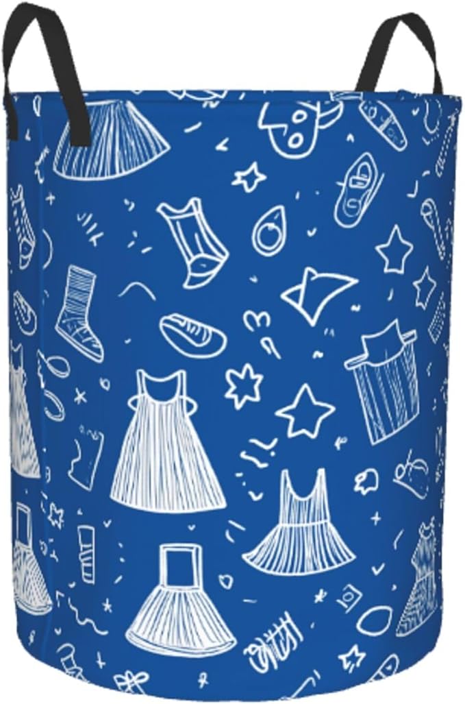 Laundry Basket Colorful Lin Collapsible Large Capacity, Dirty Clothes Basket Durable Lightweight Hamper With Handles Ideal For Clothes, Toys Home Organization19.6in X 15.7in,63L