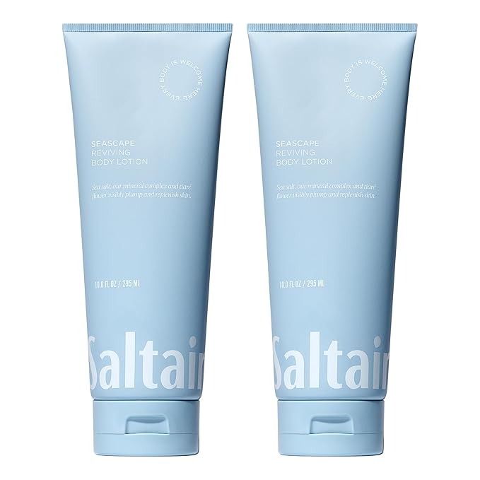 Saltair Body Lotion - 2 Pack Moisturizing Lotion For Dry Skin. Seascape Scented Hydrating Body Cream with Nourishing Moisturizer Formula. Skin Care for Women and Men. 2x 10oz Tubes