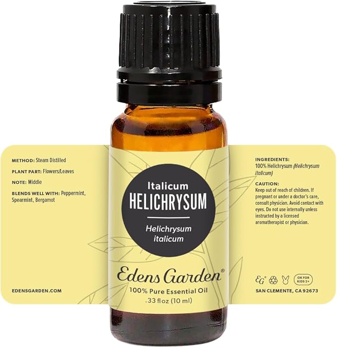 Edens Garden Helichrysum- Italicum Essential Oil- 100% Pure Premium Grade, Undiluted, Natural, Therapeutic, Aromatherapy, The Best for Diffuser, Skin, Face, Hair 10 ml (.33 fl oz)