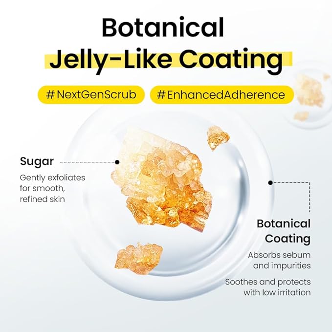 Gorilla Waxing Jelly Sugar Scrub – Exfoliating & Moisturizing Body Polish with Natural Ingredients, Dual Sugar Crystals for Smooth Skin, Prevents Ingrown Hair & Razor Bumps, Korean Skin Care - 7.05 oz