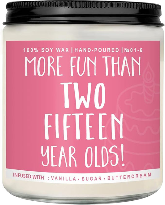 30th Birthday Gifts for Women, Perfect Birthday Present, Funny Presents for Mom, Friends, Wife, Sister, 7oz Vanilla Cream-Scented Candle