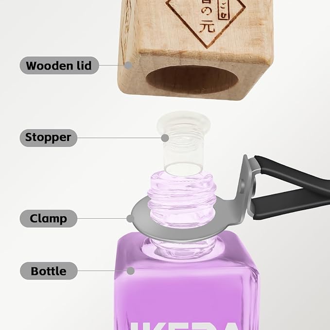 Car Air Freshener | Square Hanging Car Scent with Vent Clip Bottle | Long Lasting Fragrance | Essential Oil Diffuser | Odor Eliminator Deodorizer (Square-Cliff Path)