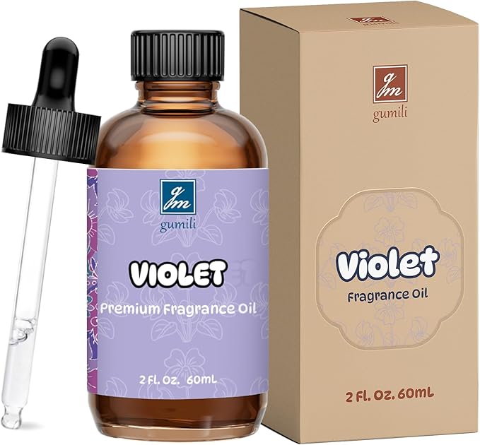 Violet Fragrance Oil 2 Oz, Natural Scent Oil for Home Essential Oils Diffuser, Candle Making, Soap Making, DIY Body Oils, Perfume, Body Mist, Spray - Floral Scent