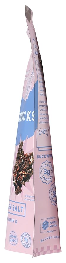 Clusterbucks Superfood Clusters – Grain-Free, Keto-Friendly Granola with Regeneratively Grown Sprouted Buckwheat– Gluten-Free, Low-Carb, Organic Healthy Snack (6 Ounce (Pack of 1), Chocolate Sea Salt)