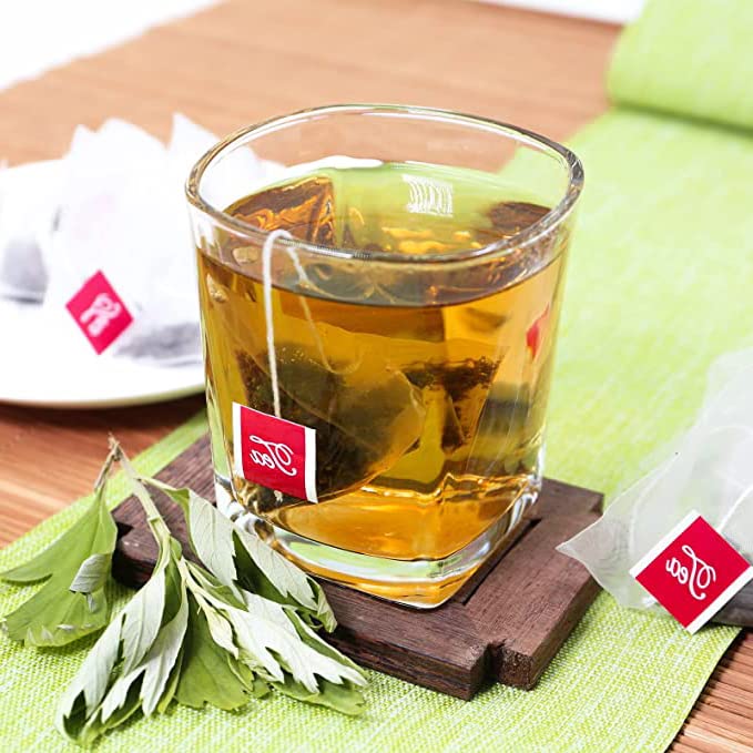 LYCKLIGA - Mugwort Tea bags, Mugwort leaves Herbal Tea, Artemisia Vulgaris Tea (15 Tea Bags)