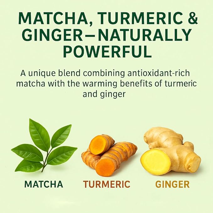Herbal Cup Tea Organic Japanese Matcha Turmeric Ginger, 2oz