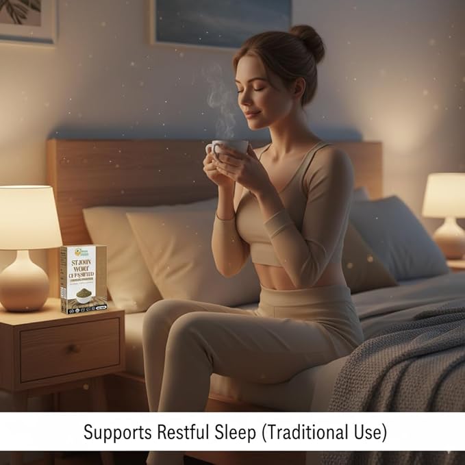 Herbs Botanica St. John’s Wort 4 oz | Premium Dried St. John Wort Herb Cut & Sifted | Perfect for Herbal Tea, Tinctures & DIY Remedies | Natural Dried Herb for Various Uses